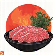 日本伝統バーベキューカットアイコン