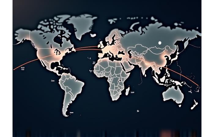 和牛の輸出ルートを示す世界地図のインフォグラフィック
